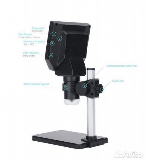 Цифровой USB микроскоп с увеличением 1000x