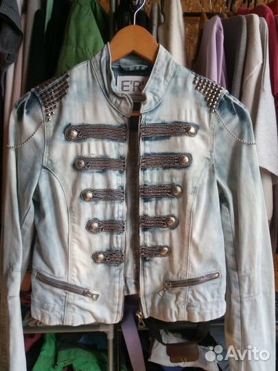 Джинсовая куртка бу 40/42