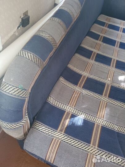 Диван-кровать раскладной в клетку