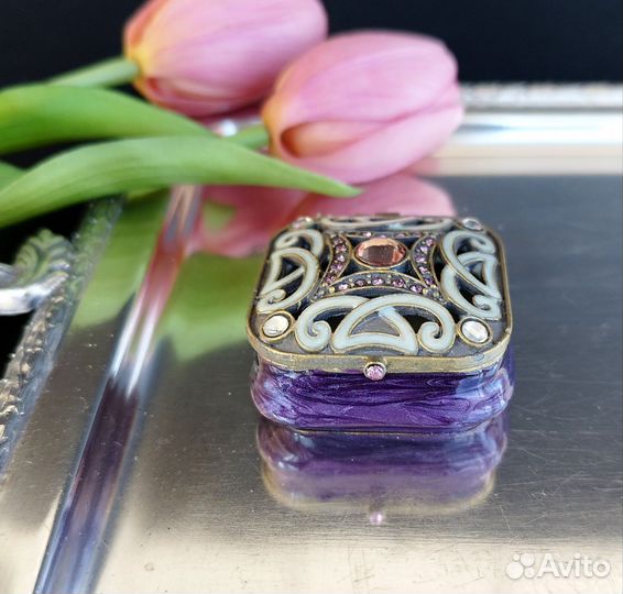 Таблетница эмаль винтаж