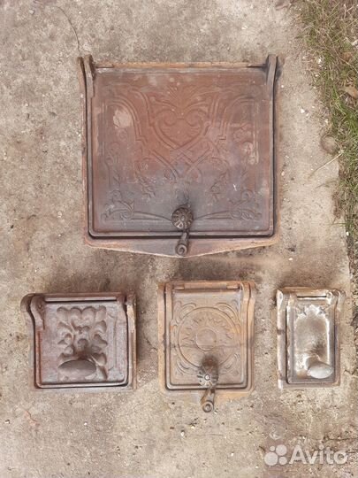 Чугунные дверки для печи