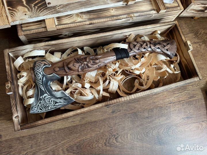 Топор ручной работы каменный век от кузнеца