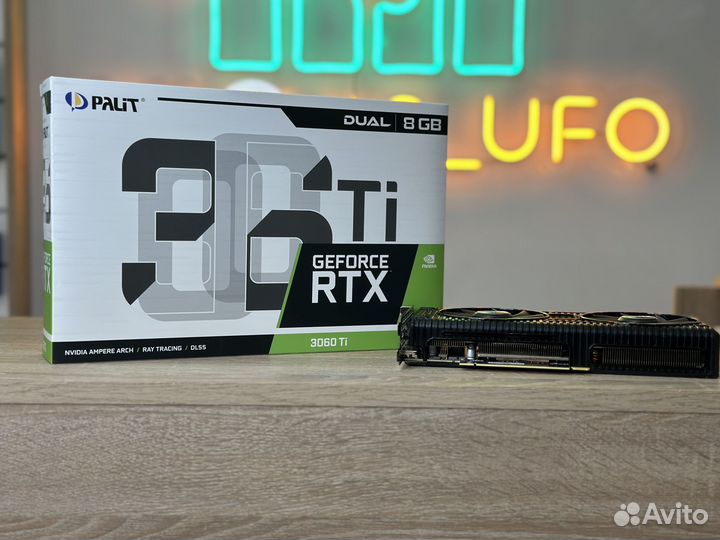 Видеокарта Palit RTX 3060 Ti Dual с коробкой