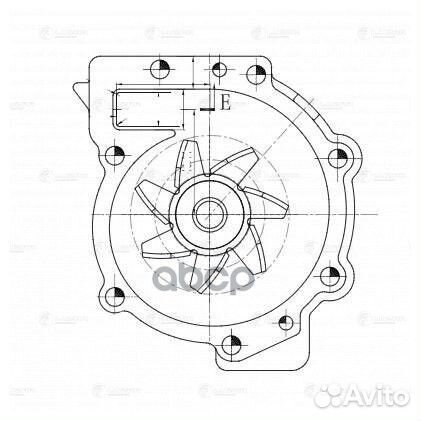 Насос водяной для а/м Volvo S60 (10) /S80 (98)