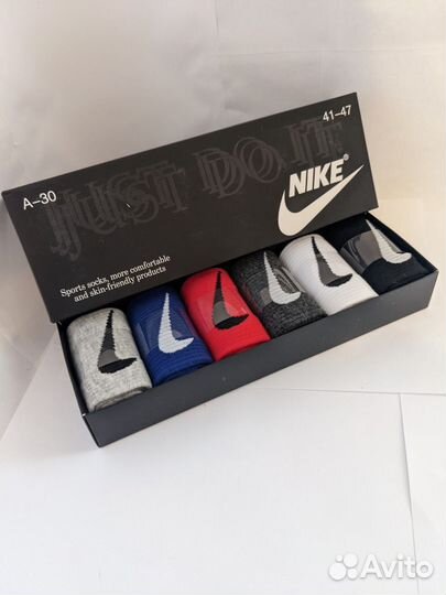 Носки nike в коробке (6 пар)