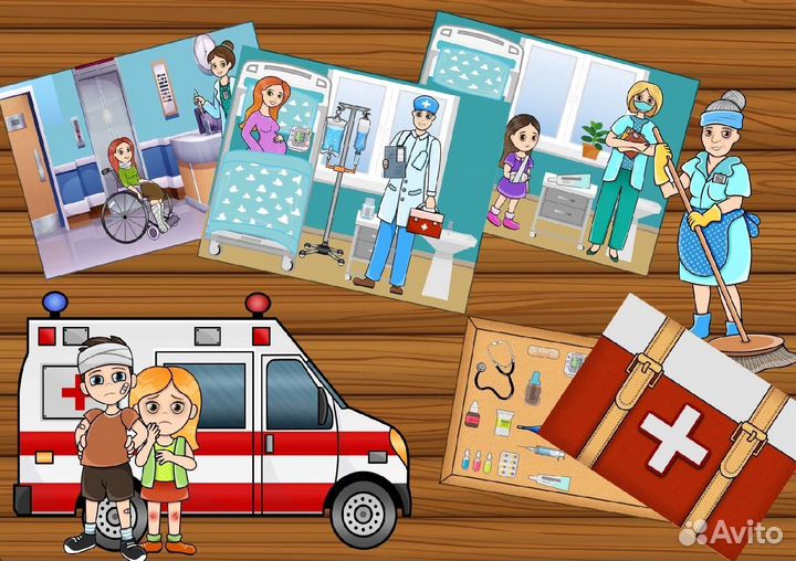 Игры на липучках. Сюжетно-ролевая игра