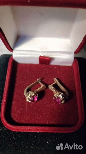 Серьги серебро 925 пр СССР