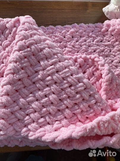 Плед из ализе пуффи 145*94