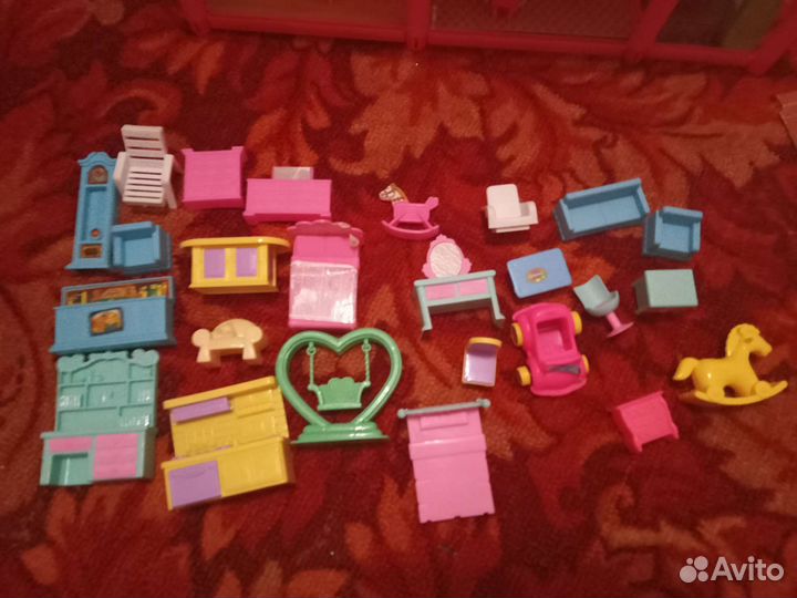 Кукольный домик с мебелью большой