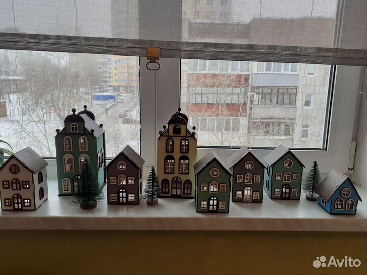 Домик подсвечник для интерьера