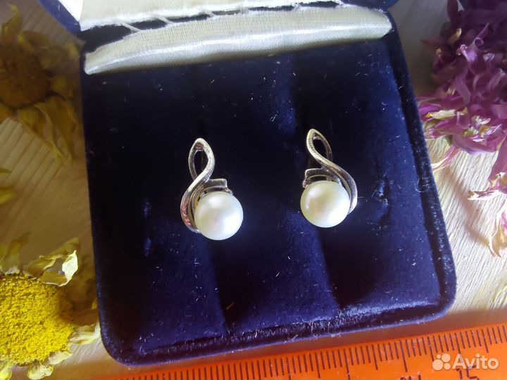 Серьги серебро 925 пробы