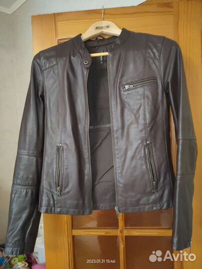 Кожаная куртка nafnaf