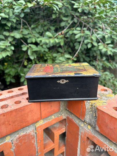 Шкатулка чайная Поцелуйный обряд 19 век