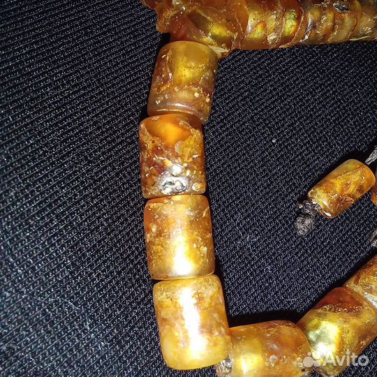 Янтарные четки мусульманские короткие