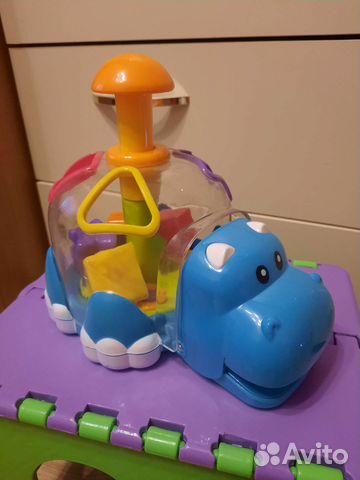 Игрушка бегемот сортер юла