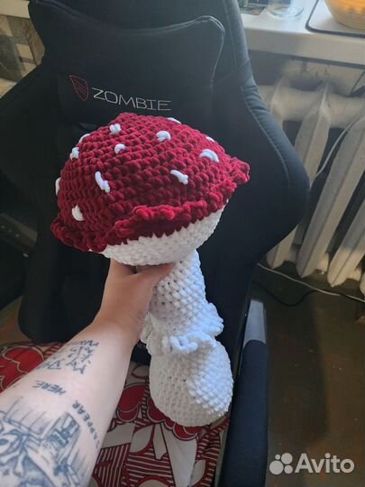 Вязаный грибуля