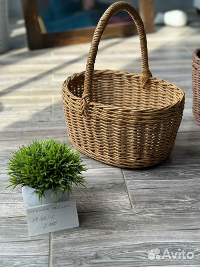 Корзина из эко лозы