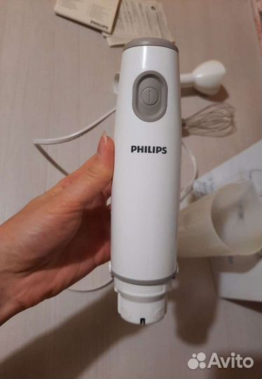 Рабочий 550 W Philips HR 1601 блендер погружной