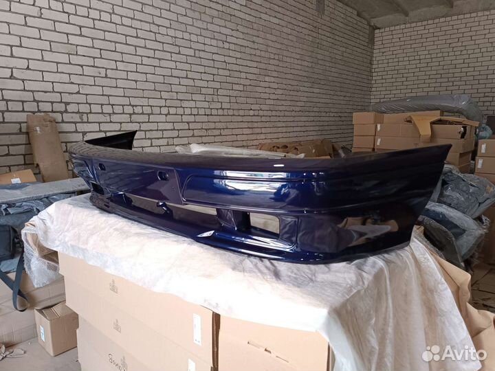 Бампер передний ваз 2114 - 2115 спорт темно синий