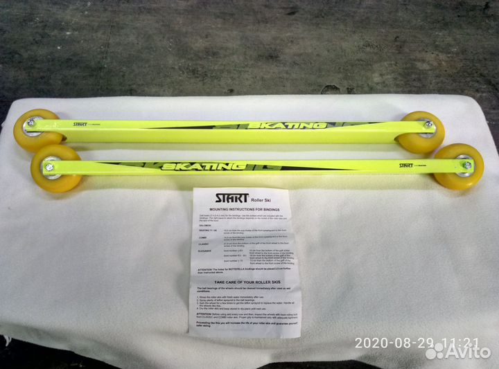 Лыжероллеры коньковые start