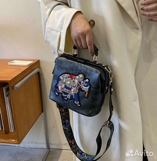 Сумка женская экокожа со слоником