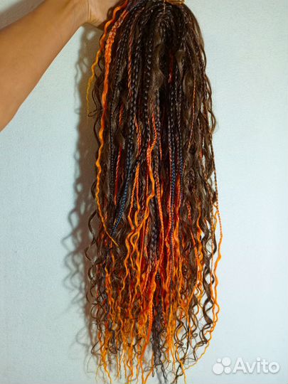 Комплект афрокос, бохокос