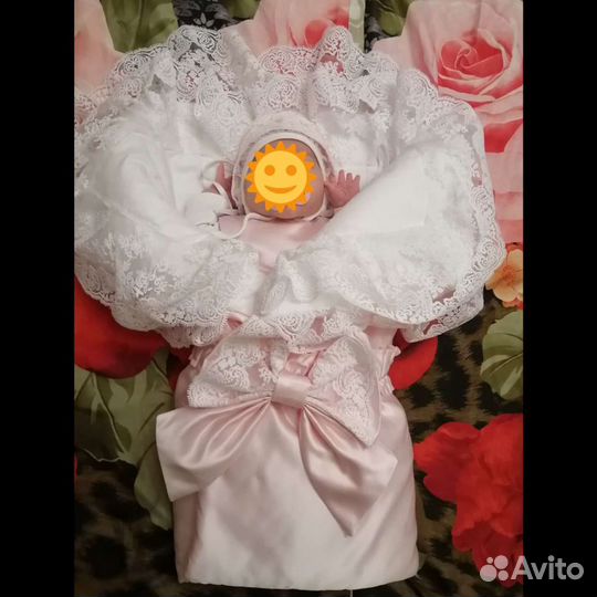 Конверт на выписку для девочки (весна, осень, лето