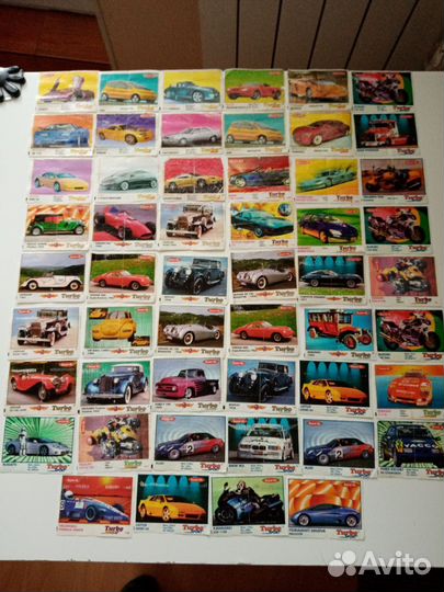 Вкладыши от жвачки turbo classic Kent турбо,102 шт