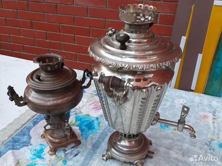 Самовар латунный. Электрический СССР