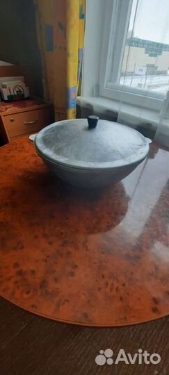 Казан толстостенный дюралевый 7 литров