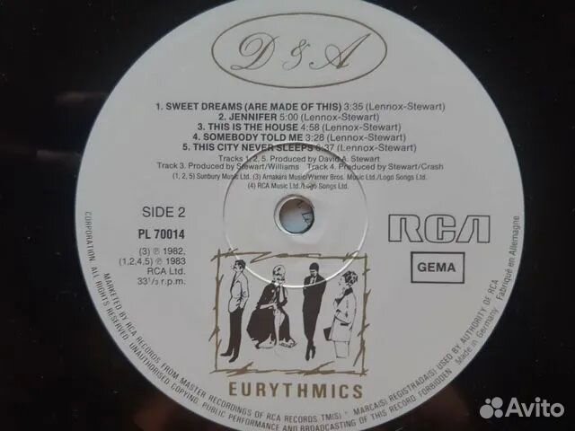LP (винил) Eurythmics 