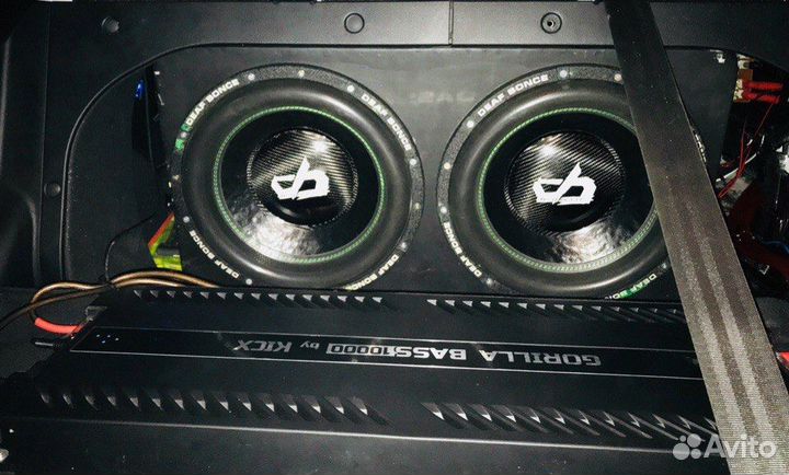 Усилитель моноблок Kicx gorilla bass 10000
