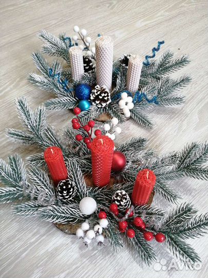 Новогодний подсвечник