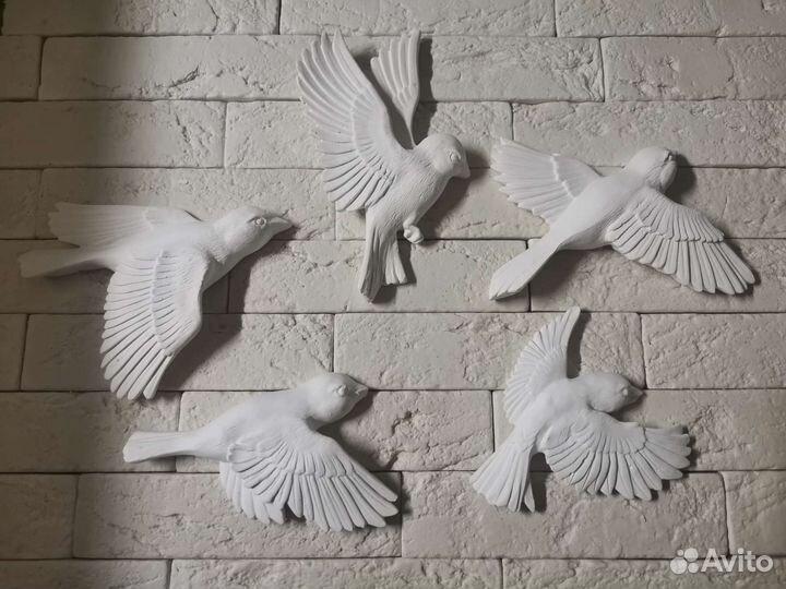 Декоративный камень кирпичики птички