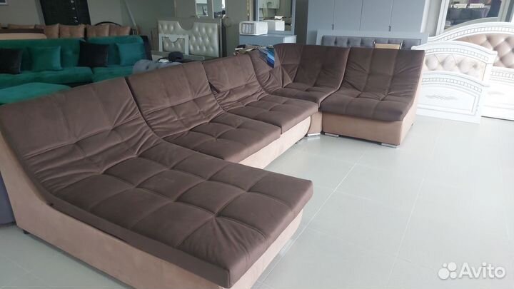 Угловой модульный диван 