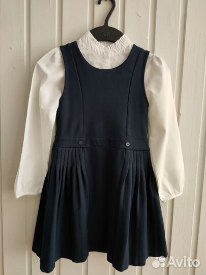 Школьная форма для девочки 128 134 темно синяя