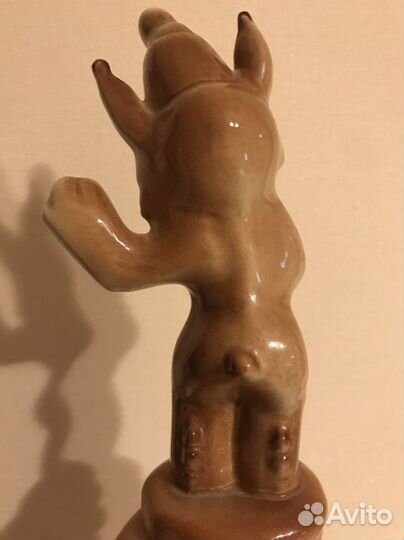 Фарфоровая статуэтка Рысь 1985 21 см