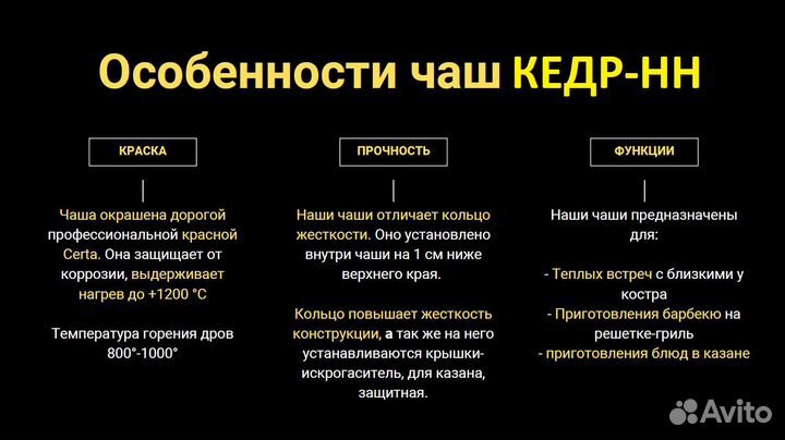 Костровая чаша 60см