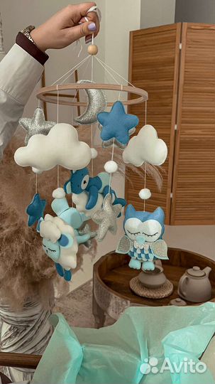Мобиль на кроватку ручной работы