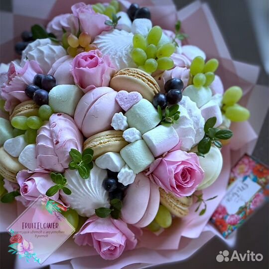 Сладкие букеты из зефира шикарный подарок