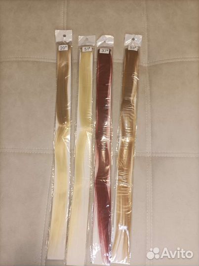 Накладные волосы на заколках