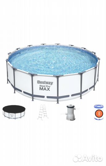 Бассейн каркасный BestWay 366x122 с лестницей