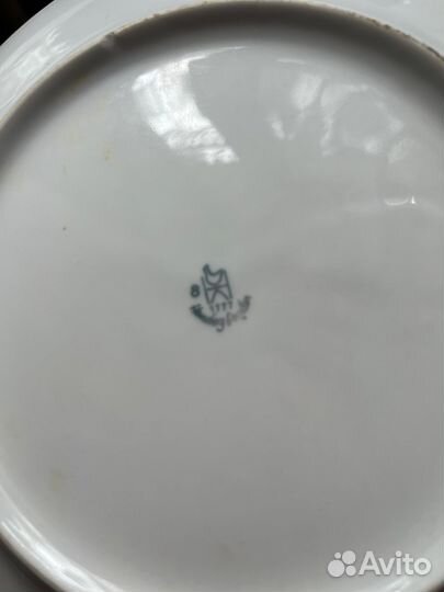 4 тарелки сервис Мадонна гдр