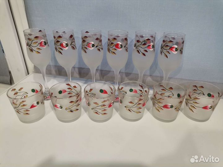 Набор стаканы, рюмки