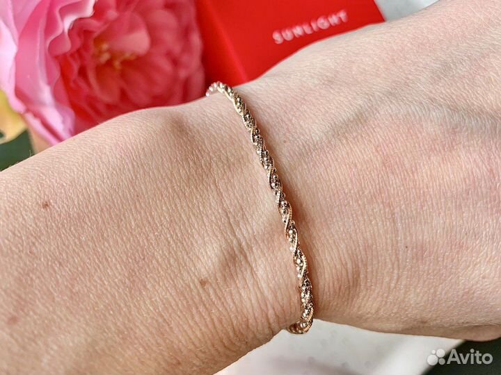 Новый браслет женский серебрянный 17 размер