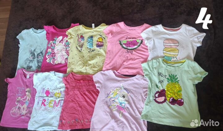 Одежда пакетом на девочку 104-110 (до роста 116см)