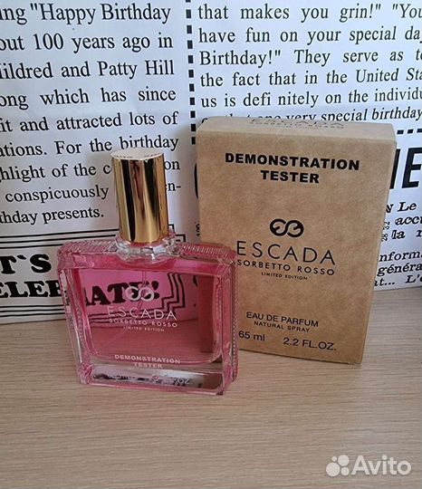 Escada Sorbetto Rosso тестер 65мл