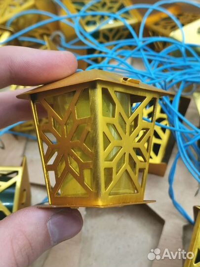 Гирлянда Золотой фонарик СССР Не рабочая