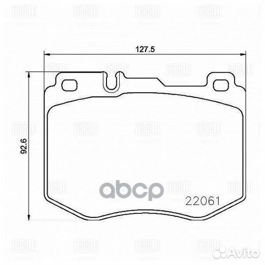 Колодки торм. Mercedes C (W205) (14) диск. перед