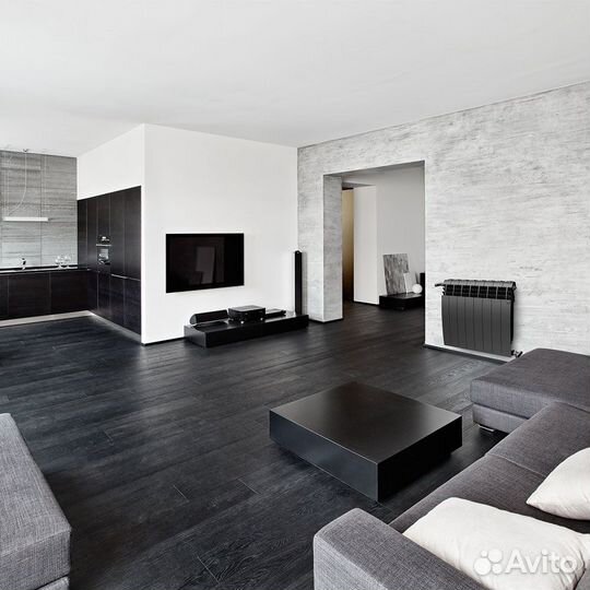 Радиатор биметалл Royal BiLiner 350/6 сек. черный